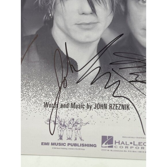 Goo Goo Dolls Signed IRIS Sheet Music JSA COA John Rzeznik Robby Taka Mike - Picture 4 of 10